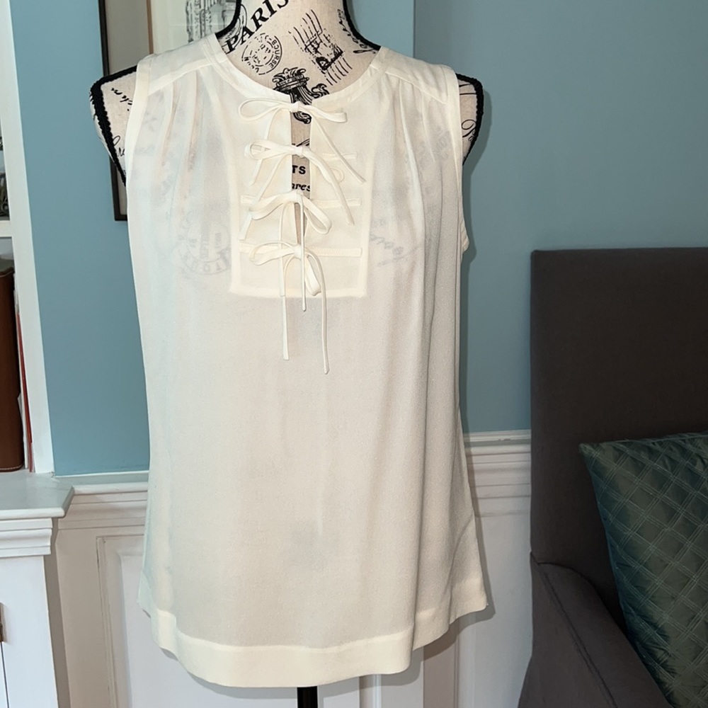 Tory Burch Sleeveless Silk Blouse